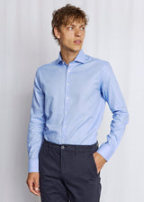 BS Freeman Slim Fit Skjorta - Light Blue