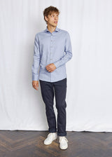 BS Seager Slim Fit Skjorta - Dark Blue