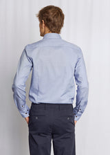 BS Seager Slim Fit Skjorta - Dark Blue