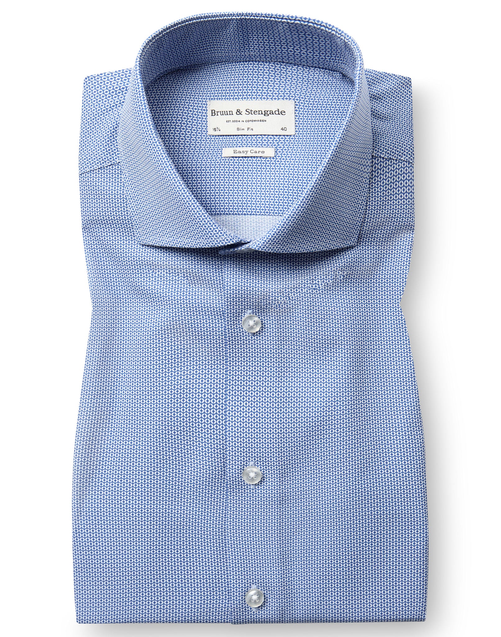 BS Wheeler Slim Fit Skjorta - Blue