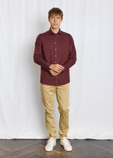 BS Manny Modern Fit Skjorta - Burgundy