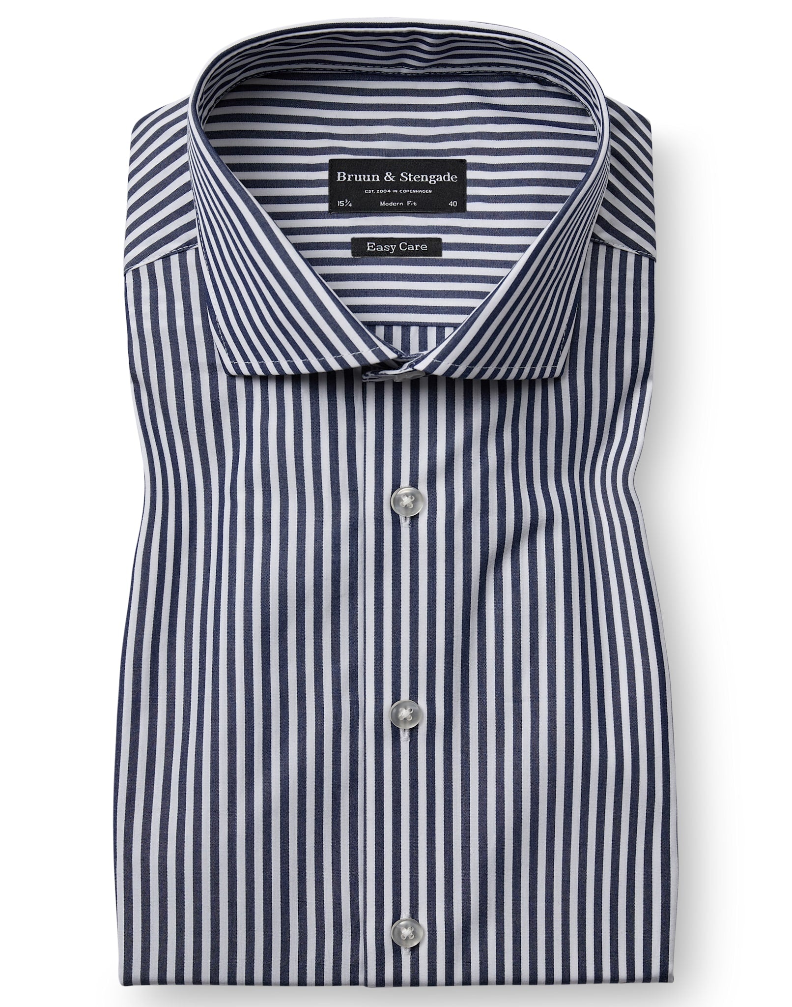 BS Julio Modern Fit Skjorta - Navy/White