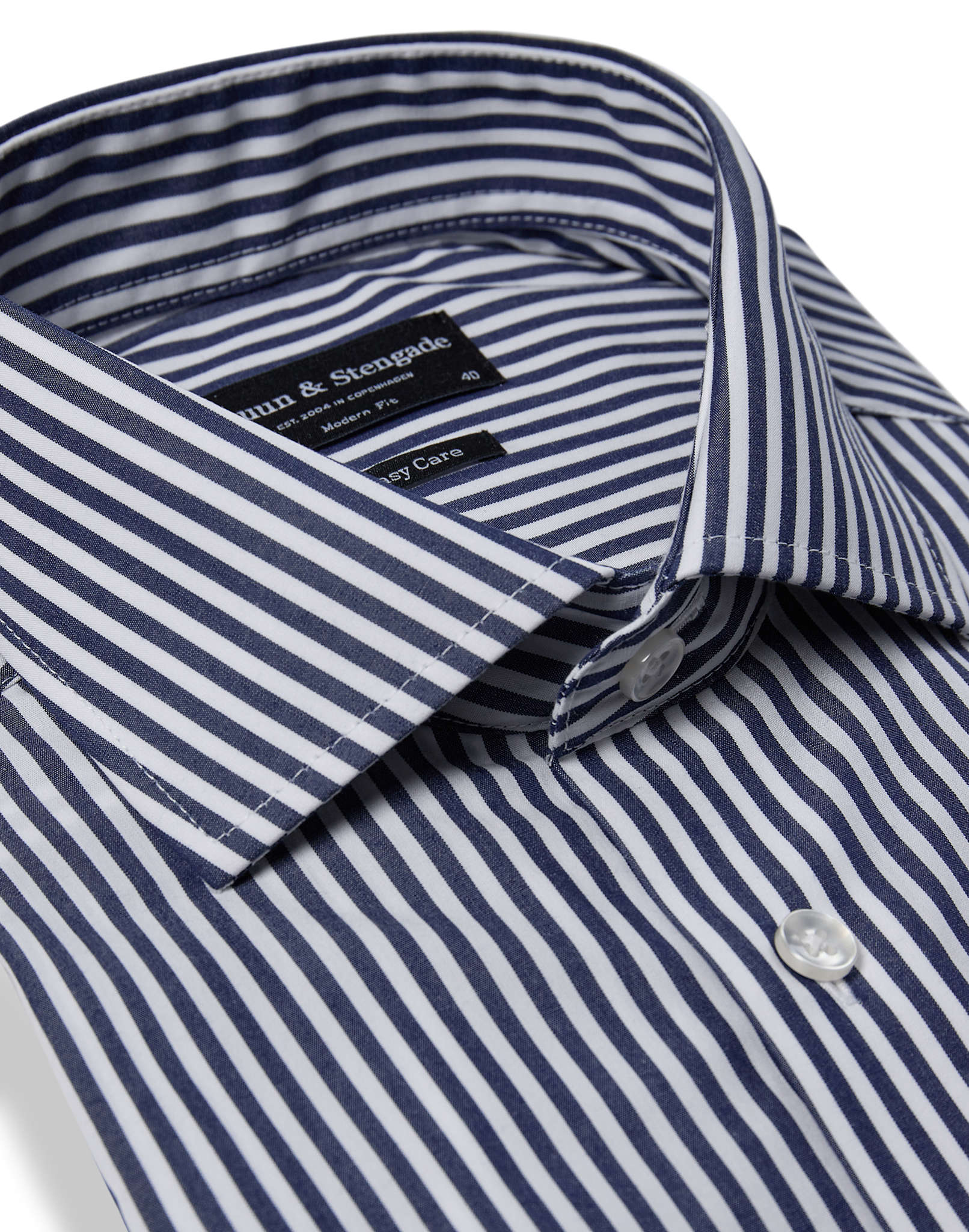 BS Julio Modern Fit Skjorta - Navy/White