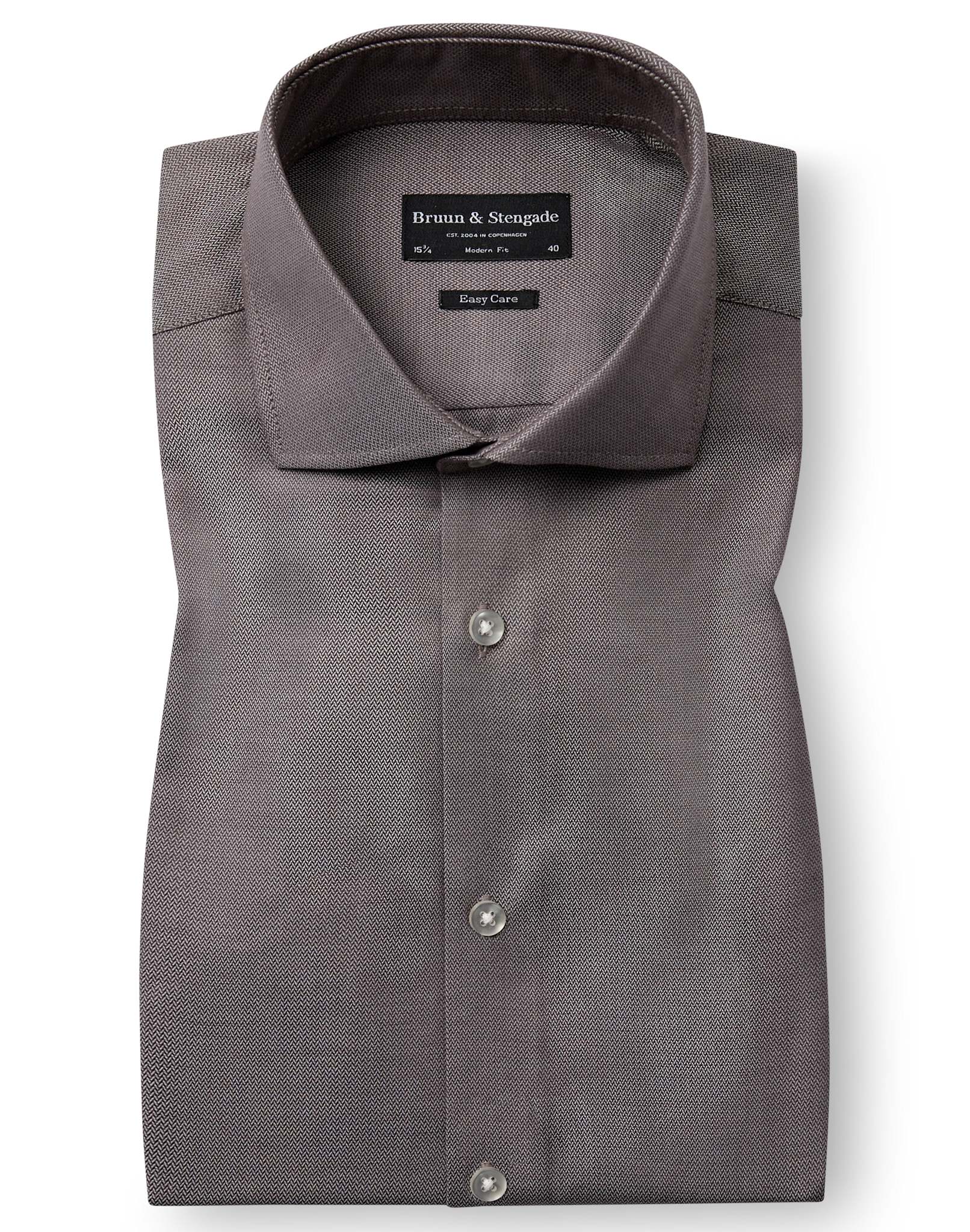 BS Spencer Modern Fit Skjorta - Brown