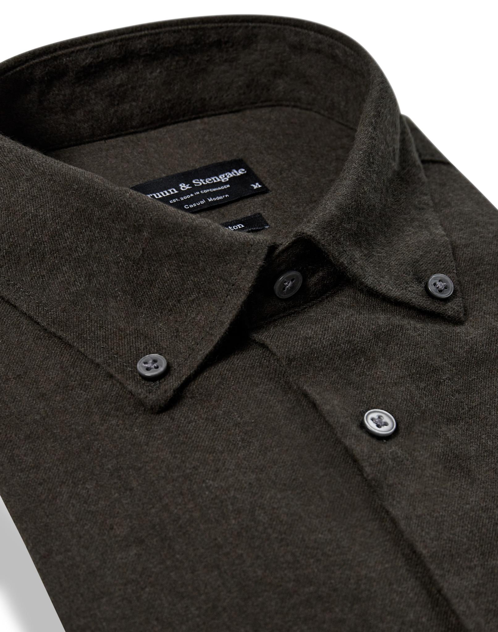 BS Faruk Casual Modern Fit Skjorta - Army