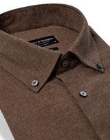 BS Faruk Casual Modern Fit Skjorta - Brown