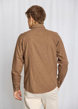 BS Faruk Casual Modern Fit Skjorta - Brown