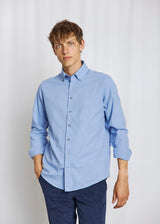 BS Faruk Casual Modern Fit Skjorta - Light Blue