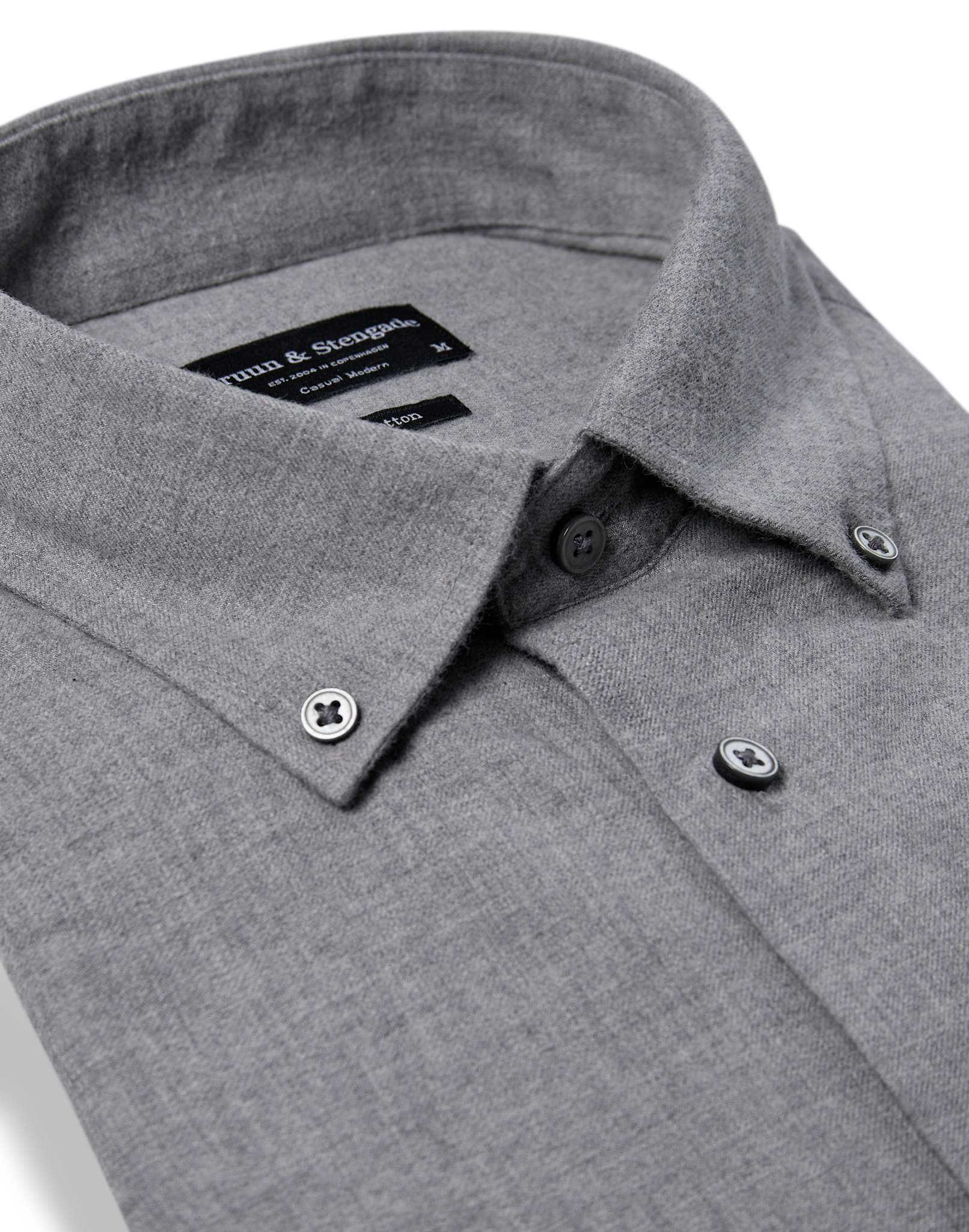 BS Faruk Casual Modern Fit Skjorta - Light Grey