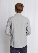 BS Faruk Casual Modern Fit Skjorta - Light Grey