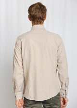 BS Faruk Casual Modern Fit Skjorta - Sand