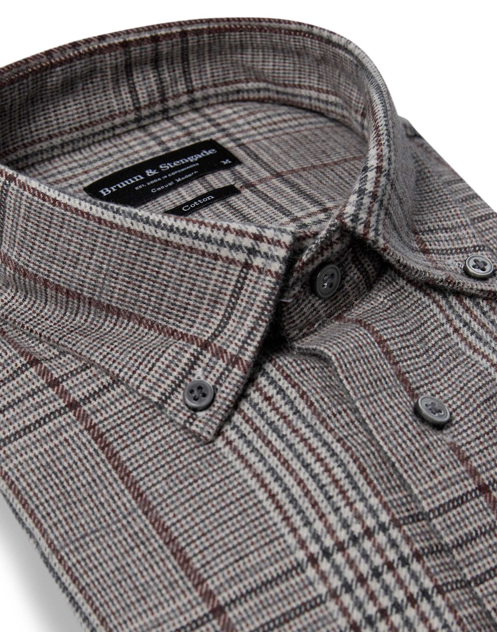 BS Tazul Casual Modern Fit Skjorta - Brown