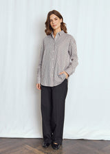 BS Karita Regular Fit Skjorta - Bordeaux/White