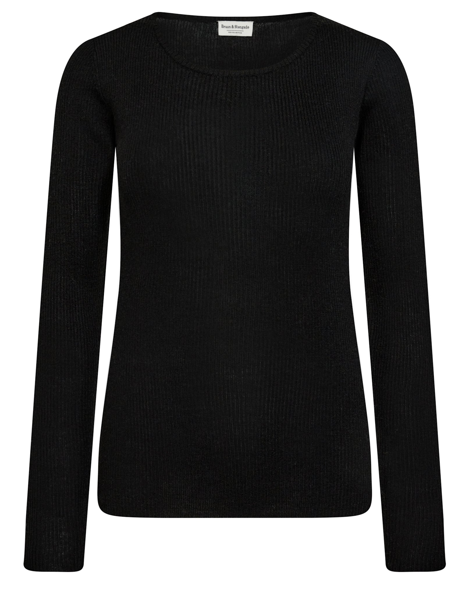 BS Asdis Regular Fit Stickat - Black