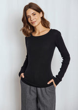 BS Asdis Regular Fit Stickat - Black