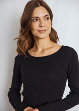 BS Asdis Regular Fit Stickat - Black