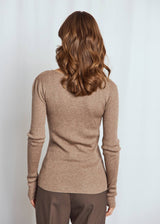 BS Asdis Regular Fit Stickat - Brown