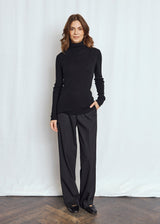 BS Hege Regular Fit Stickat - Black