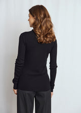 BS Hege Regular Fit Stickat - Black