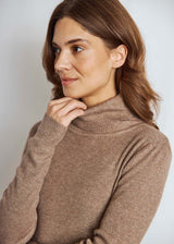 BS Hege Regular Fit Stickat - Brown