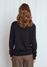 BS Ophelia Regular Fit Stickat - Black