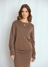 BS Kjersti Regular Fit Stickat - Dark Brown