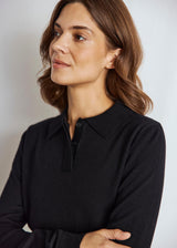 BS Eirin Regular Fit Stickat - Black