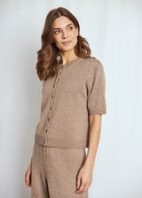 BS Ada Regular Fit Stickat - Brown