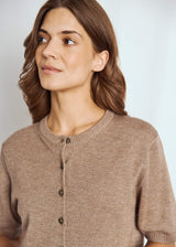 BS Ada Regular Fit Stickat - Brown