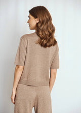 BS Ada Regular Fit Stickat - Brown