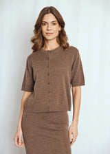 BS Ada Regular Fit Stickat - Dark Brown