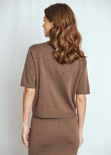 BS Ada Regular Fit Stickat - Dark Brown