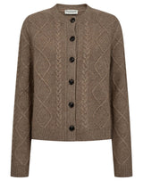 BS Marita Regular Fit Stickat - Brown