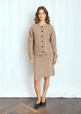 BS Marita Regular Fit Stickat - Brown