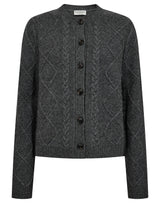 BS Marita Regular Fit Stickat - Dark Grey