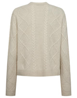 BS Marita Regular Fit Stickat - Ecru