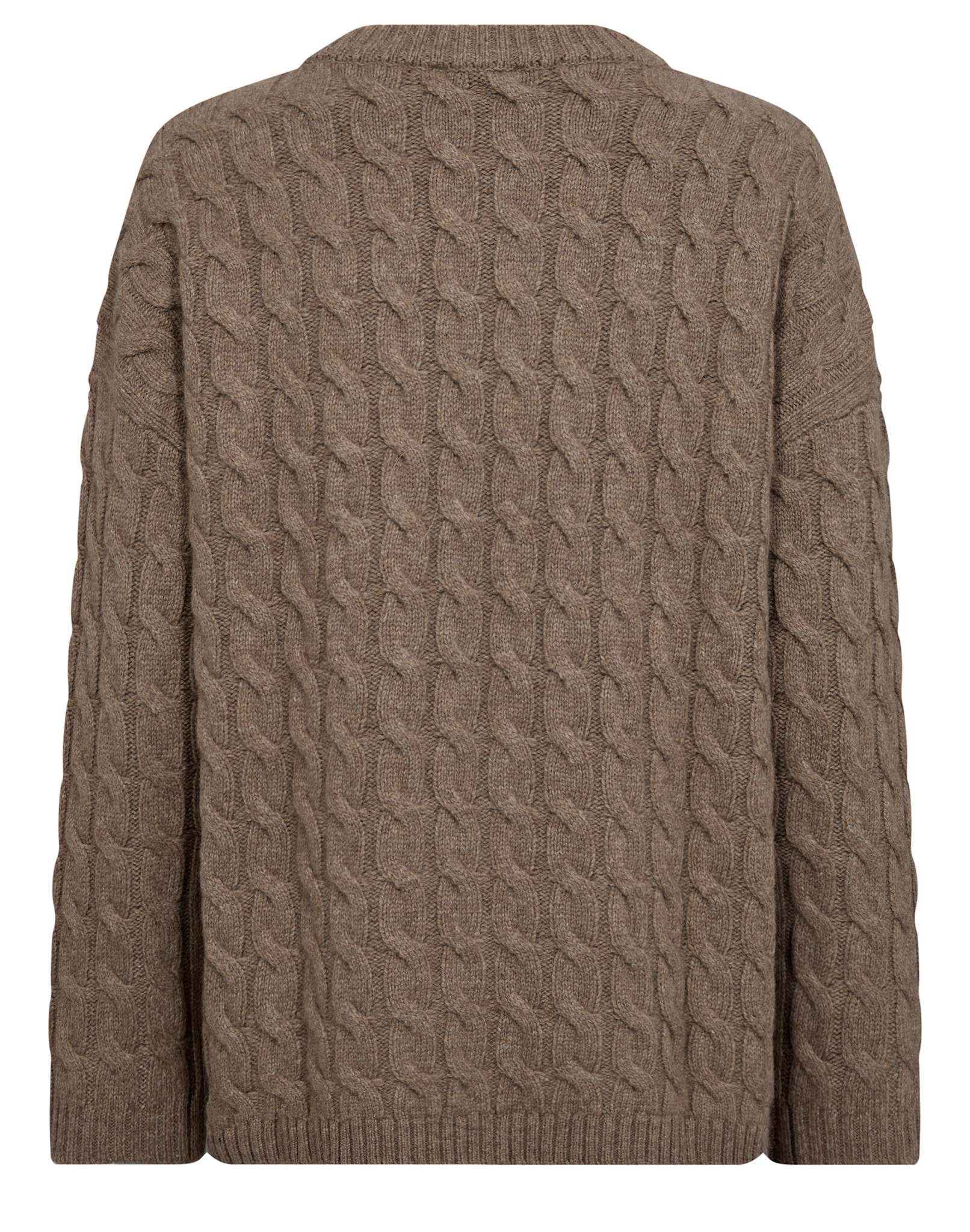 BS Miranda Regular Fit Stickat - Brown