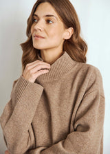 BS Mali Regular Fit Stickat - Brown