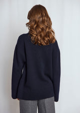 BS Mali Regular Fit Stickat - Navy