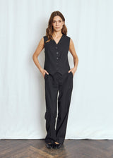 BS Una Slim Fit Väst - Black