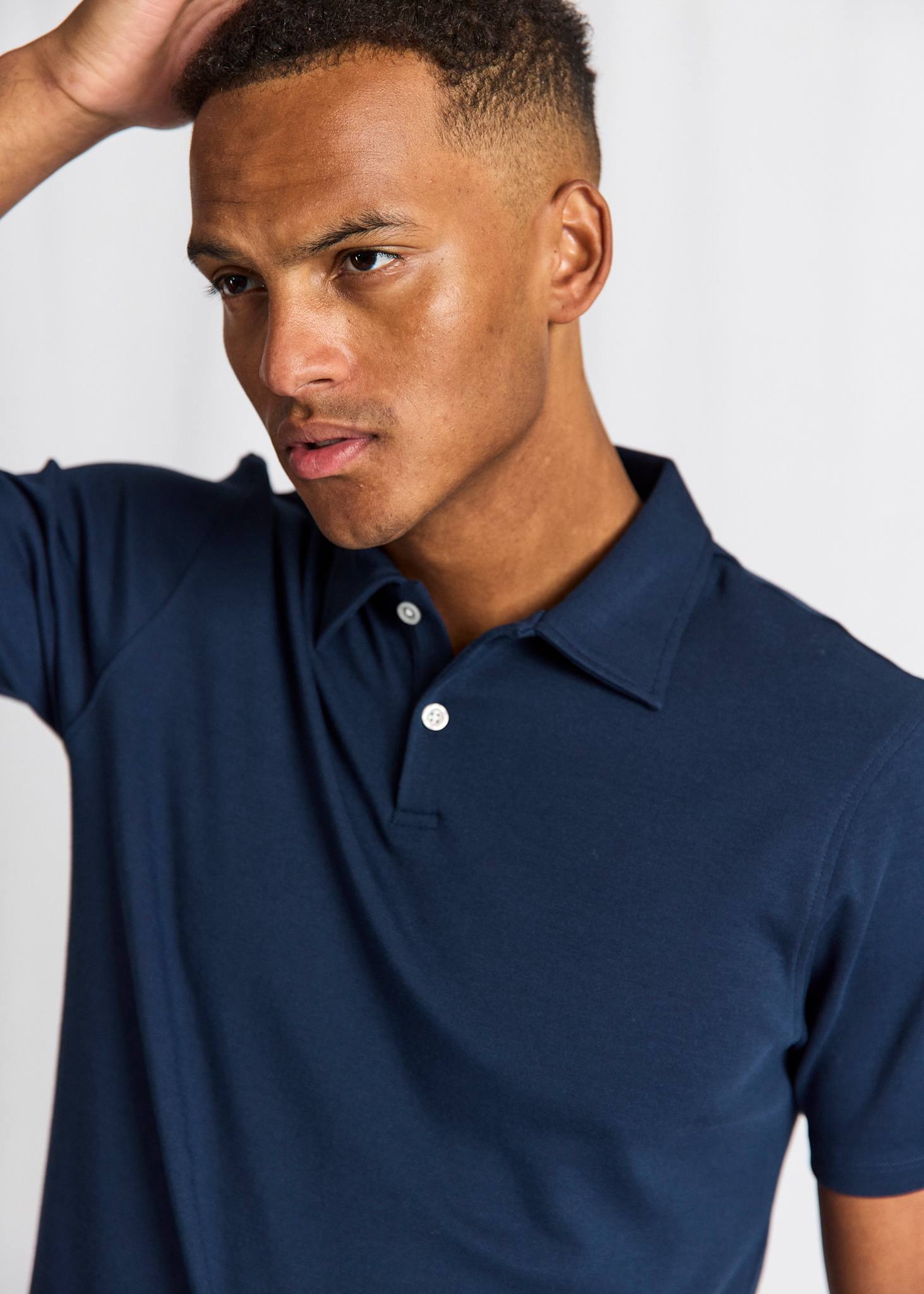 BS Ios Regular Fit Pikétröja - Navy