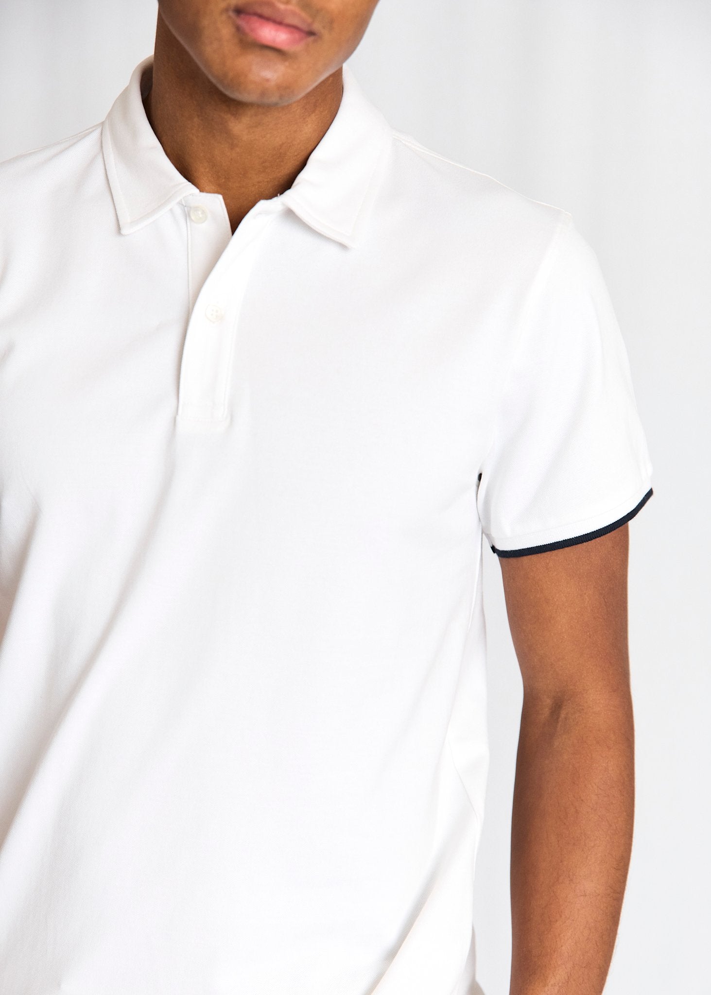 BS Delos Regular Fit Pikétröja - White