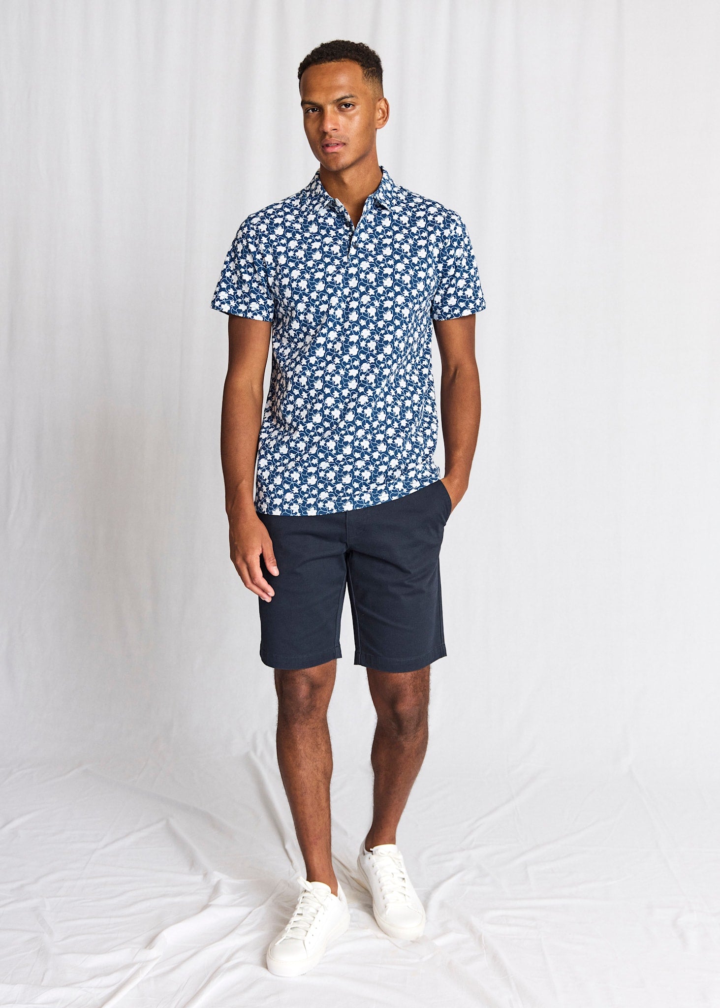 BS Symi Regular Fit Pikétröja - Navy