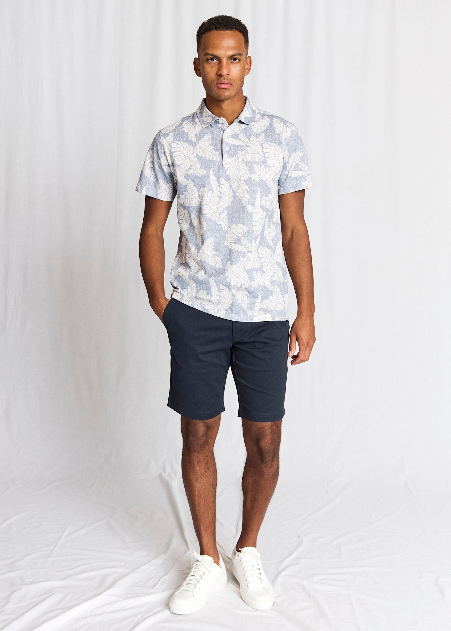 BS Hydra Regular Fit Pikétröja - Dusty Blue