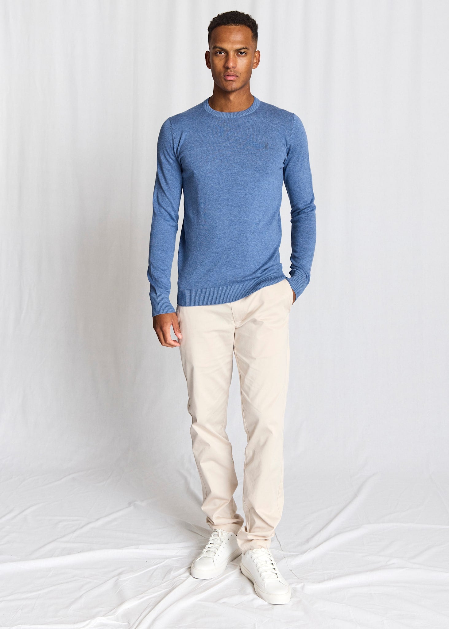 BS Jupiter Regular Fit Stickat - Blue