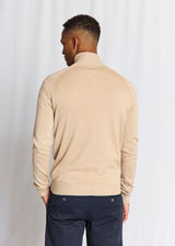 BS Ilario Regular Fit Stickat - Beige