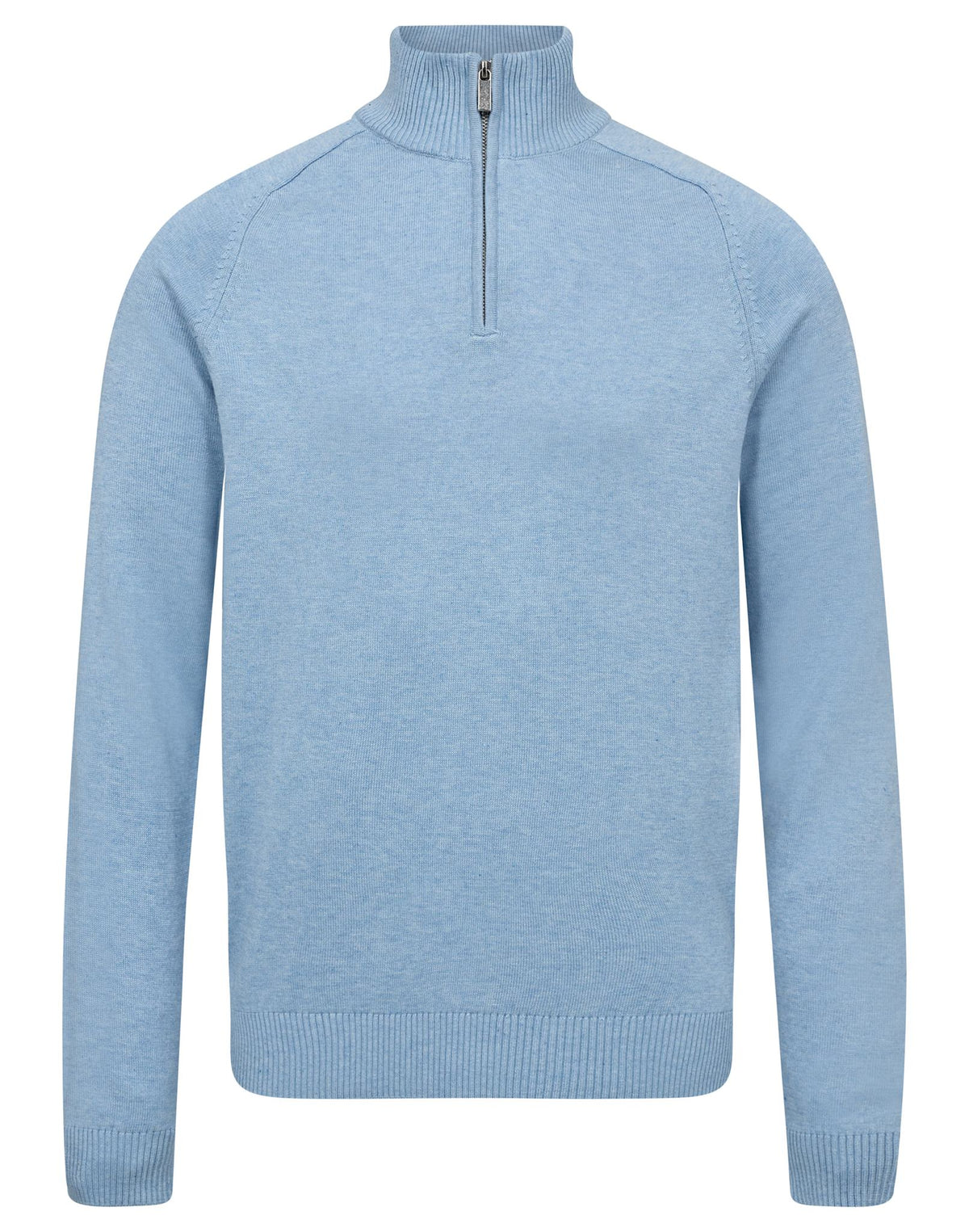 BS Ilario Regular Fit Stickat - Light Blue
