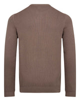 BS Raffaele Regular Fit Stickat - Greige