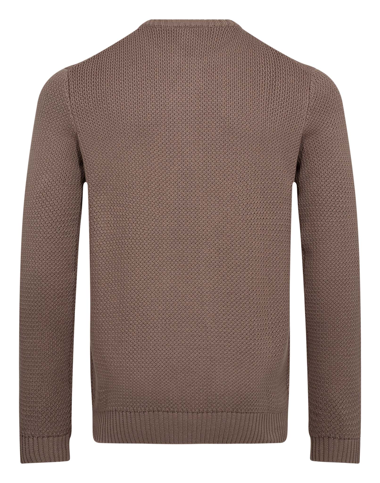 BS Raffaele Regular Fit Stickat - Greige