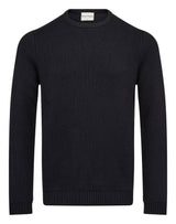 BS Raffaele Regular Fit Stickat - Navy